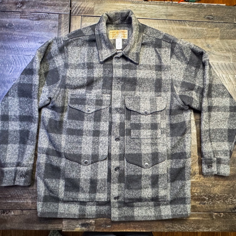 Filson MACKINAW WOOL CRUISER JACKET Size XL 46 100% Wool Made in USA